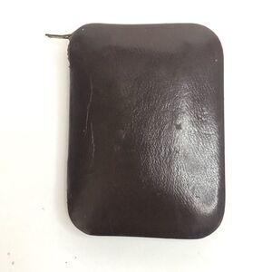 vintage buxton contour key trainer zippered brown hard case 4 keys as is